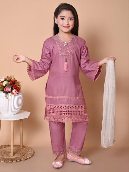 Shiidal Girls Casual, Festive & Party Kurta, Pyjama & Dupatta Set