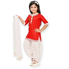 Shiidal Girls Casual, Formal, Festive & Party Kurta and Patiala Set