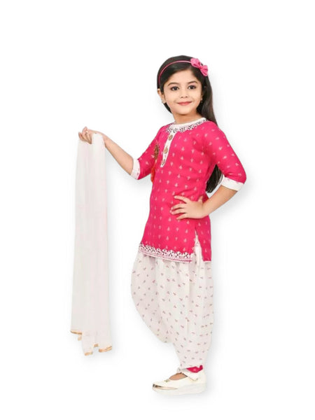 Shiidal Girls Casual, Formal, Festive & Party Kurta and Patiala Set