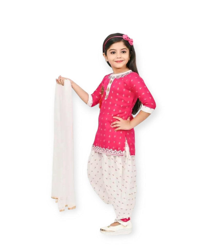 Shiidal Girls Casual, Formal, Festive & Party Kurta and Patiala Set