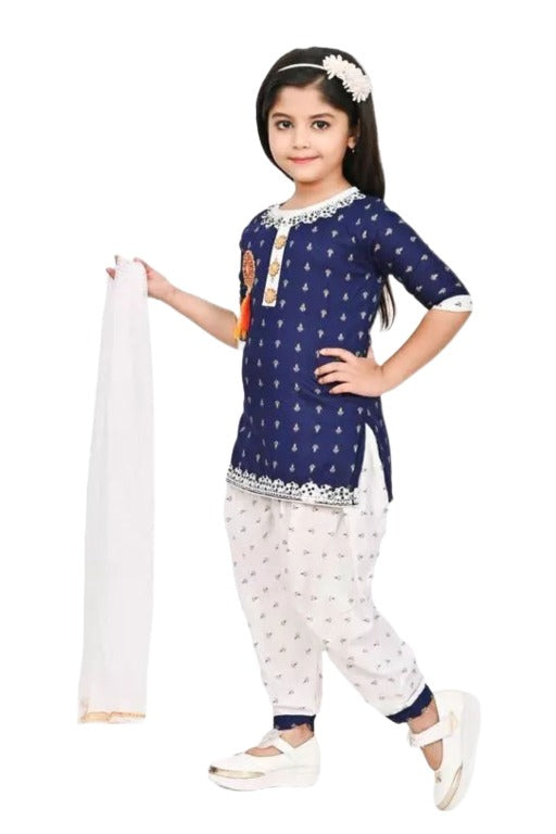 Shiidal Girls Casual, Formal, Festive & Party Kurta and Patiala Set
