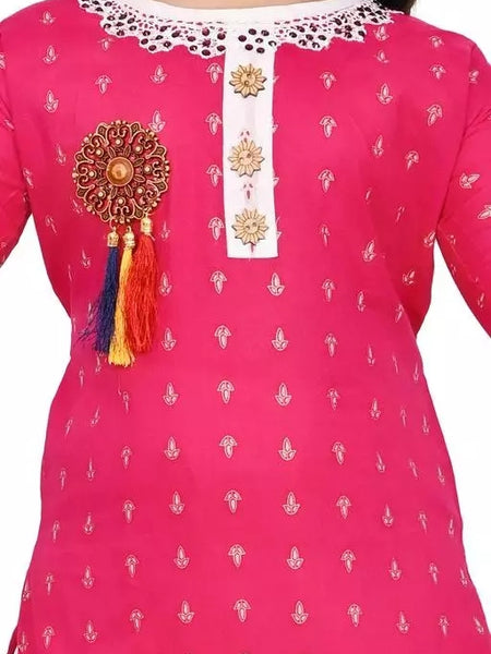 Shiidal Girls Casual, Formal, Festive & Party Kurta and Patiala Set